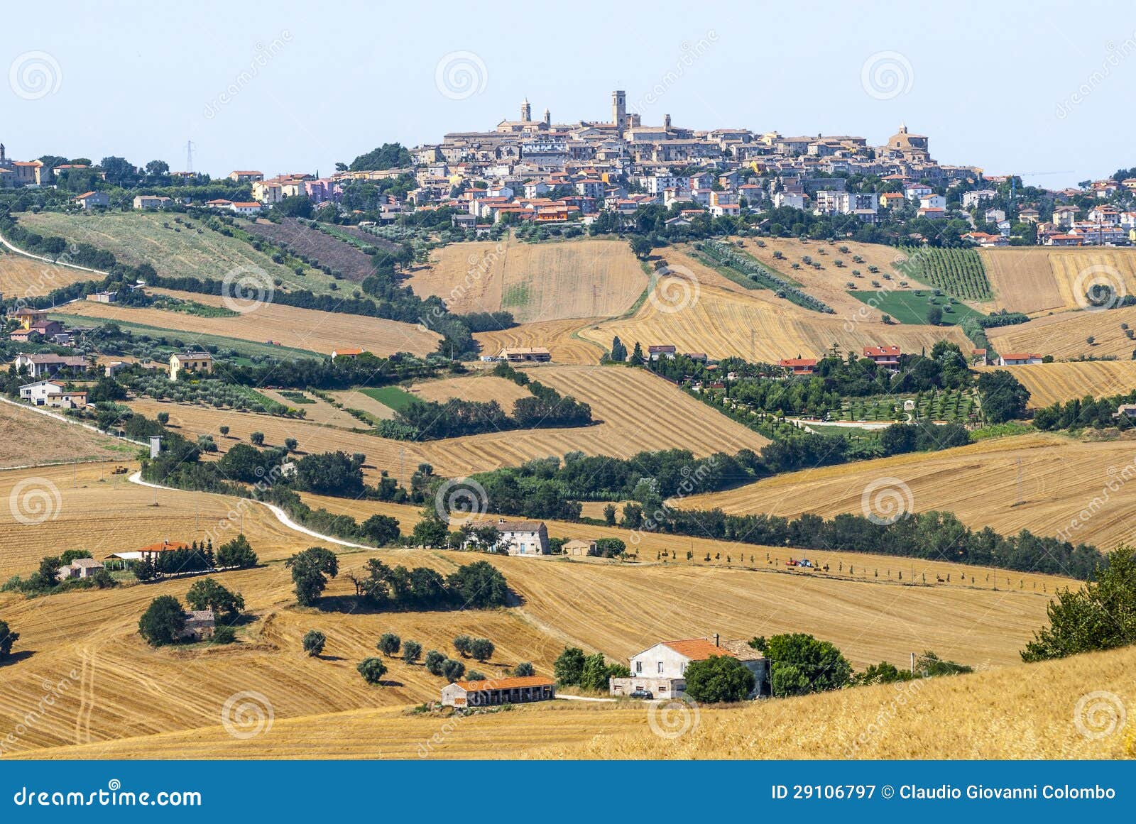 panoramic view of potenza picena