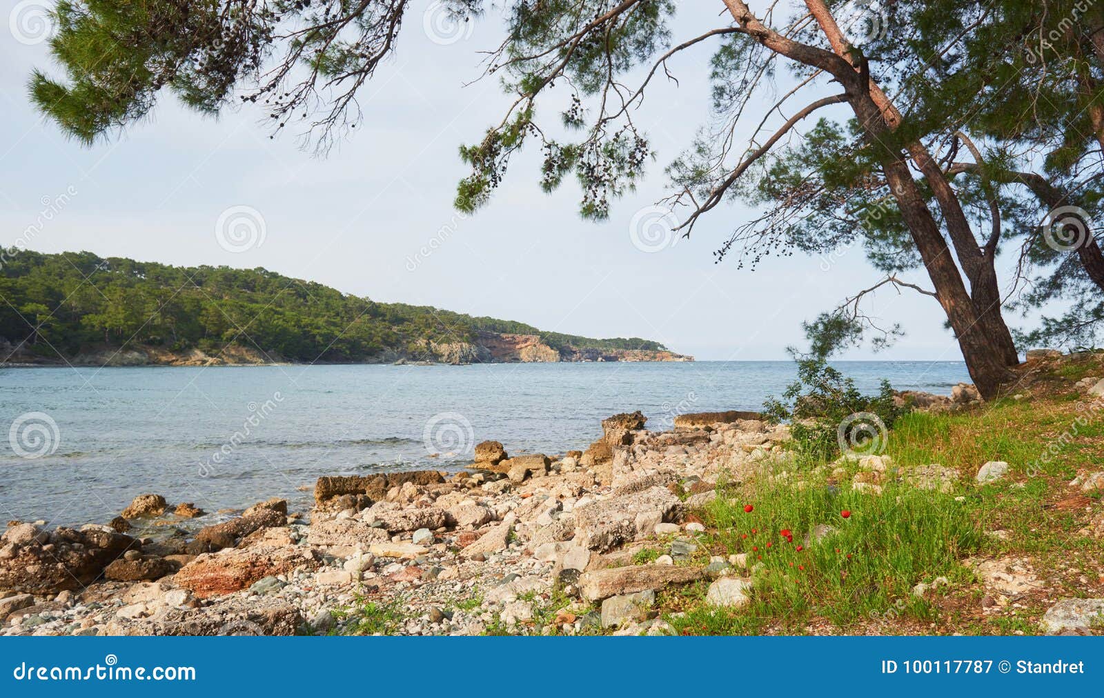 Panoramic View on Sea Coast. Beauty World Turkey Stock Image - Image of ...