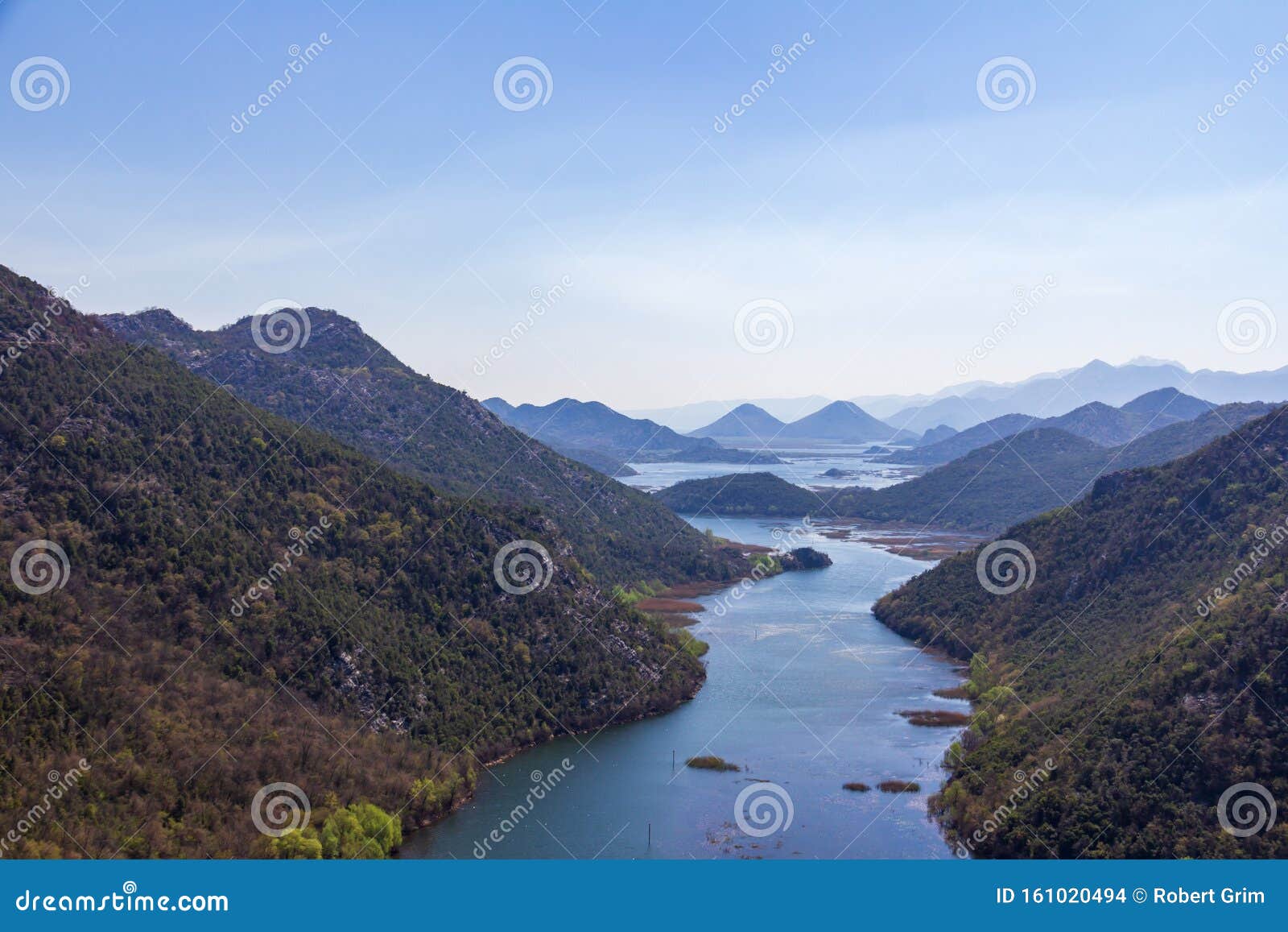 panoramic view of skadar lake, montenegro