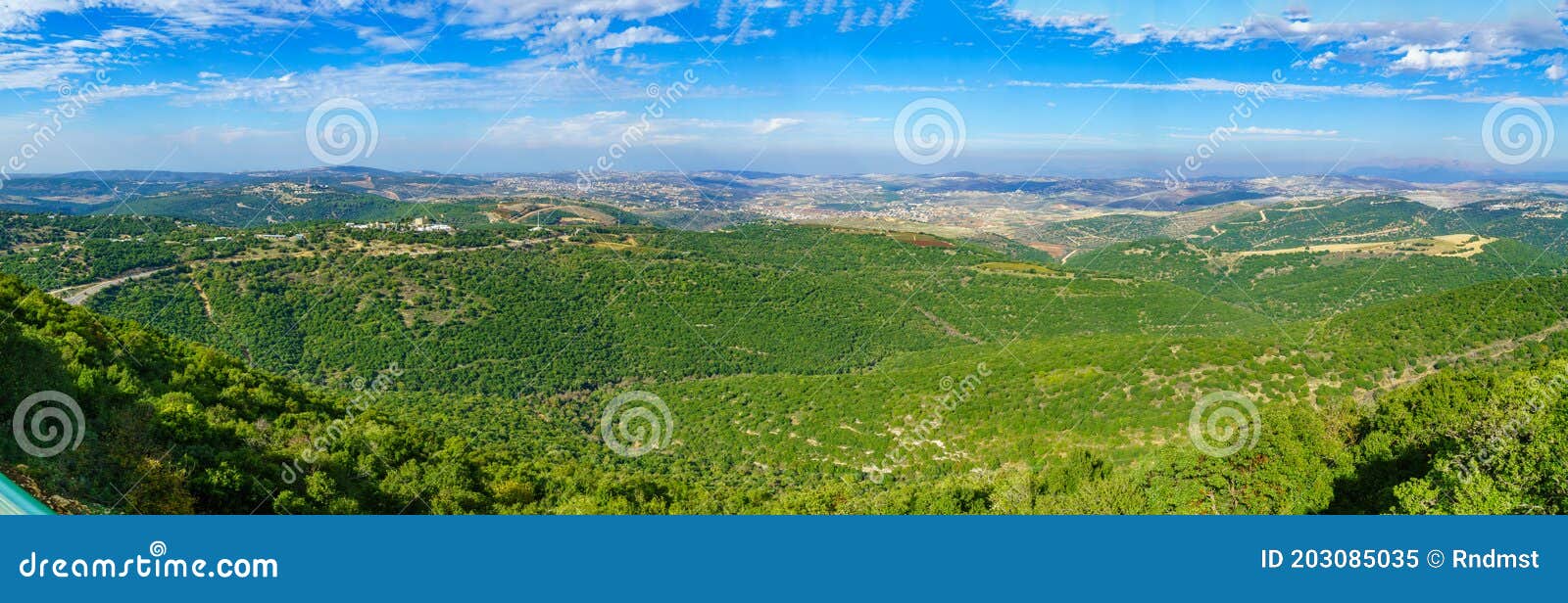 panoramic view of the upper galilee