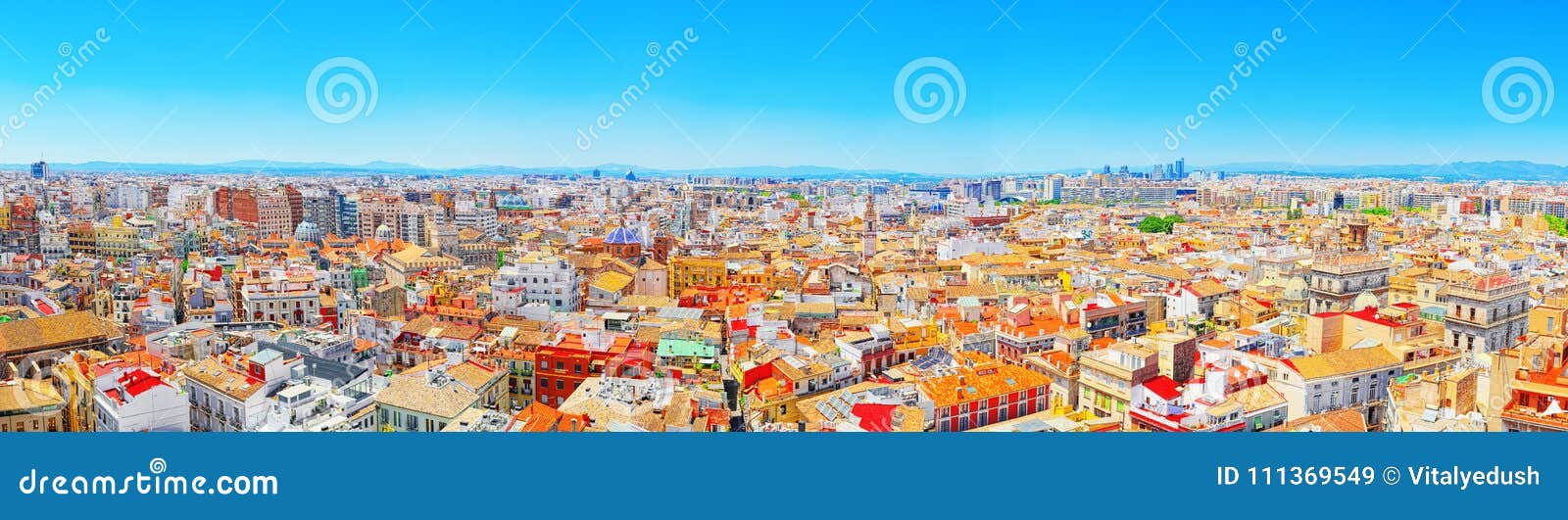 panoramic view of valencia, is the capital of the autonomous co