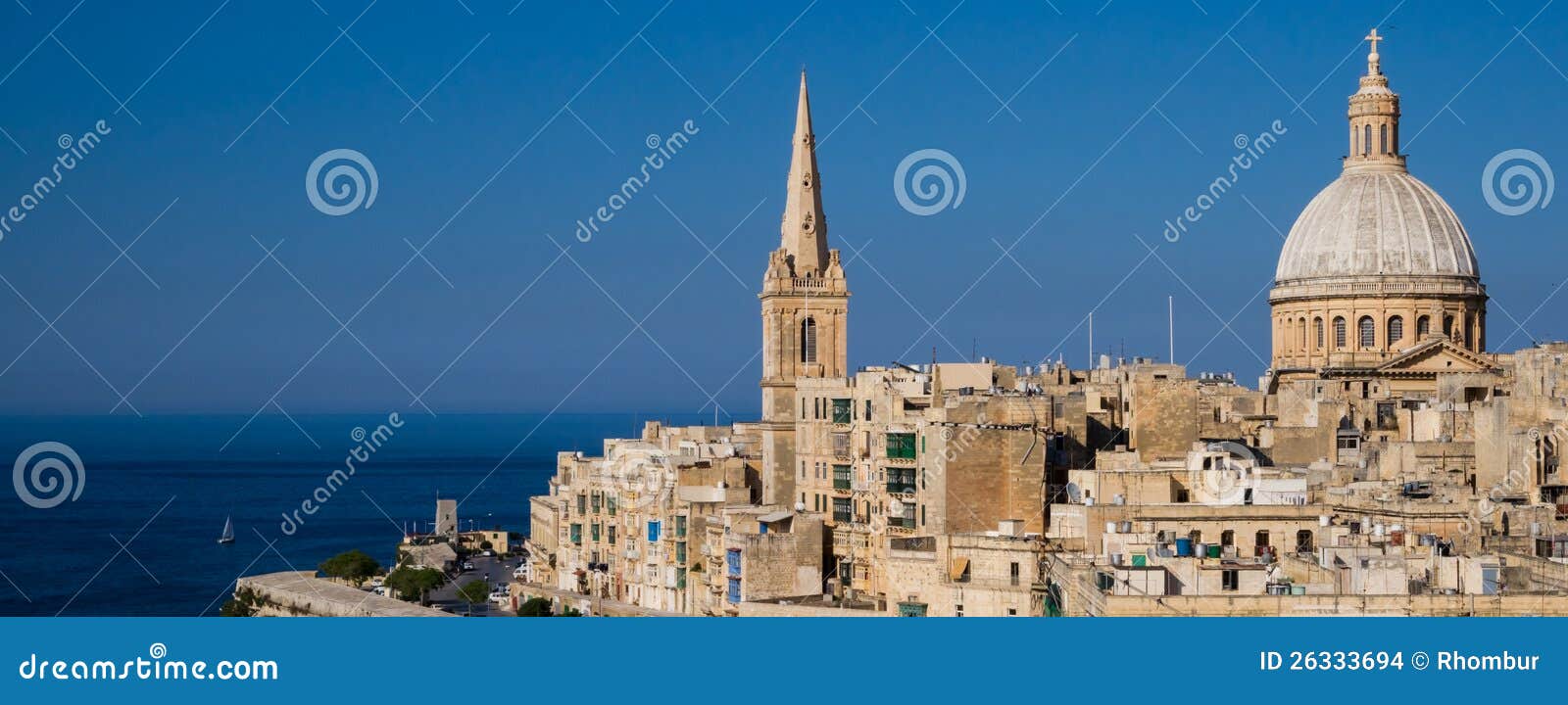 panoramic view of valletta