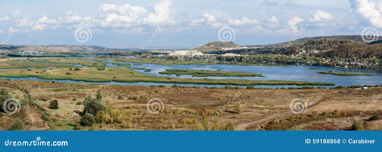 Panoramic View of the Valley of the Volga River Stock Photo Image of plain, pine 59188868