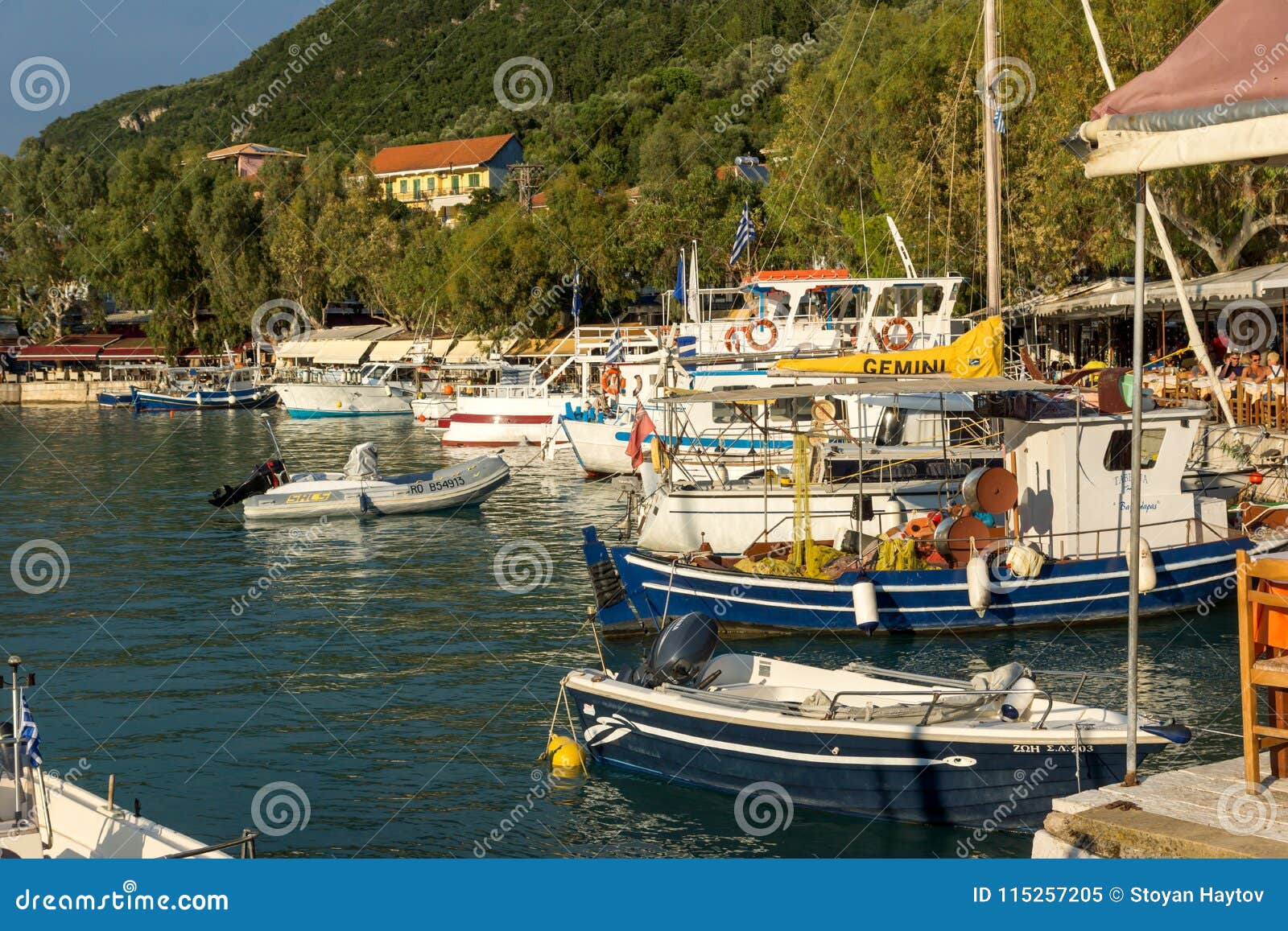 Panoramic View of Village of Vasiliki, Lefkada, Ionian Islands, Greece ...