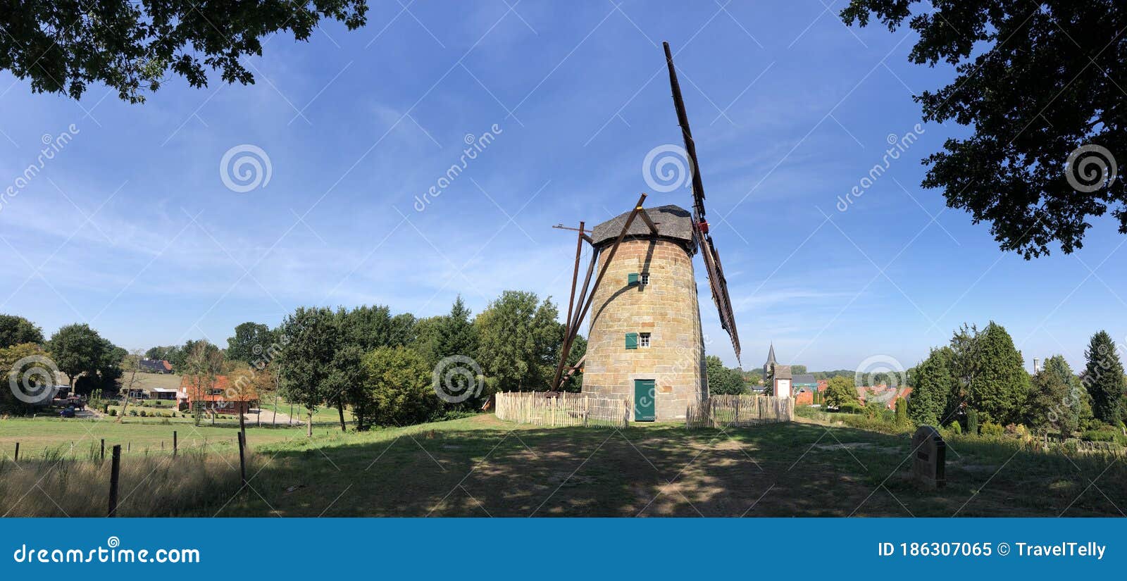 panoramic view from the windmill in uelsen