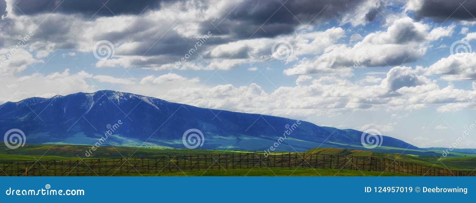 wyoming vast landscape under dark clouds