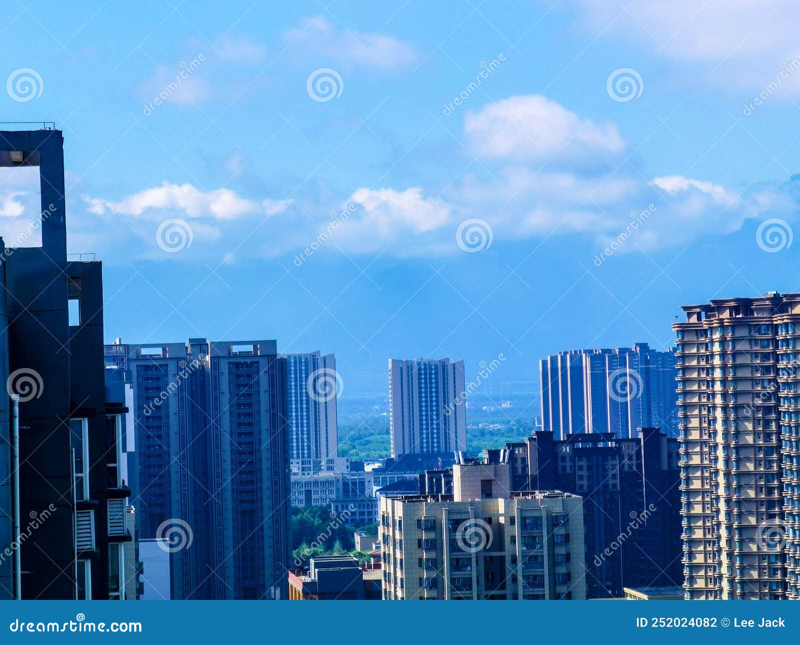 Panoramic View of Xi`an Urban Complex Stock Photo Image of night, forest 252024082