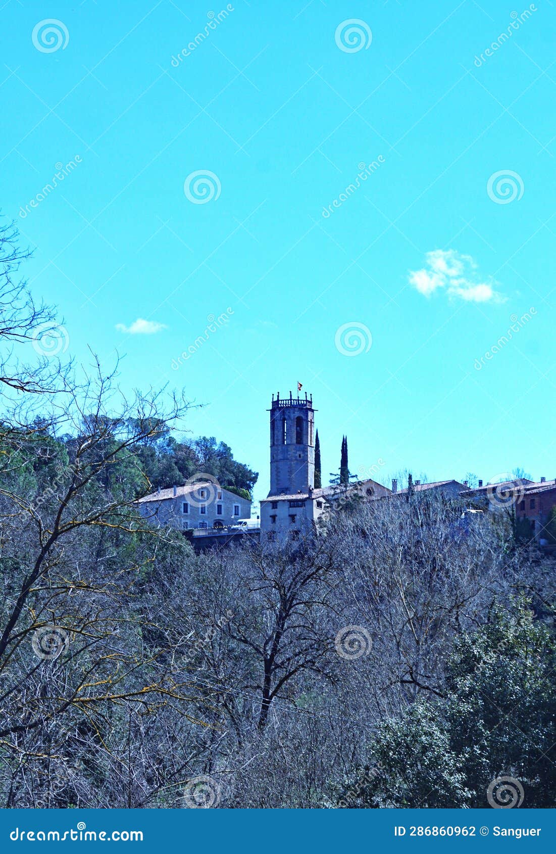 panoramic of viladrau, comarca del osona girona