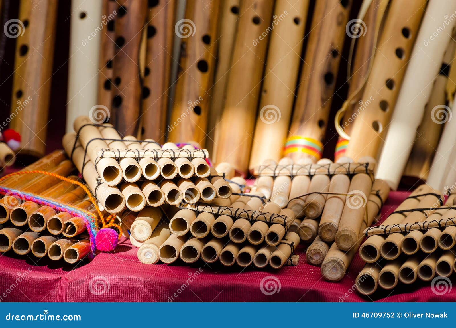 Panpipes stock photo. Image of soutamerica, peru, instruments 46709752
