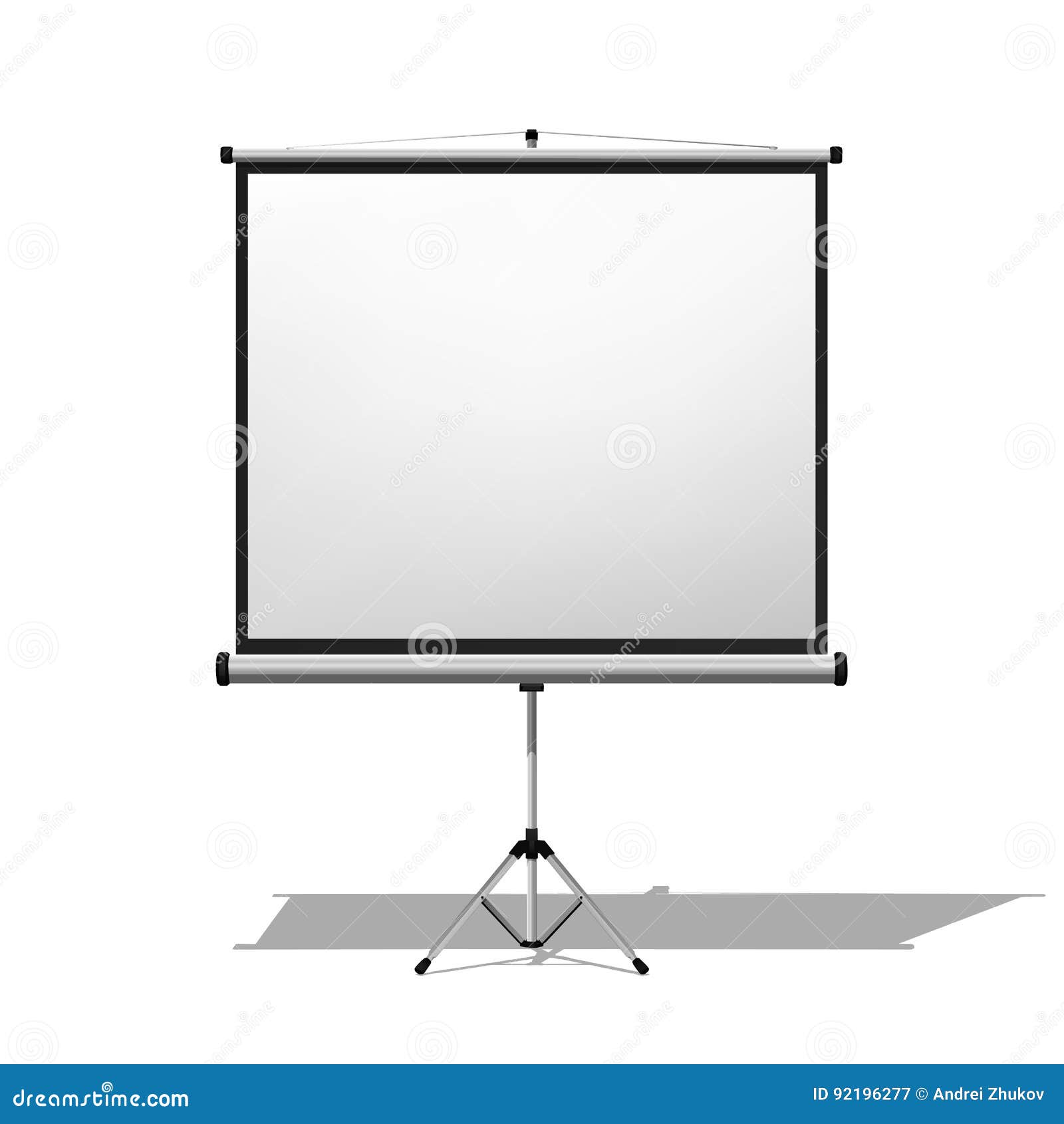 Vector aislado de pantalla de proyección realista