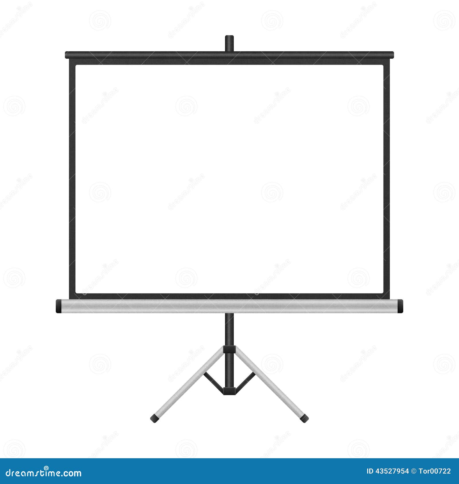 Pantalla De Proyector En Blanco Con El Trípode Aislado Para La Presentación  Adentro Stock de ilustración - Ilustración de equipo, seminario: 43527954
