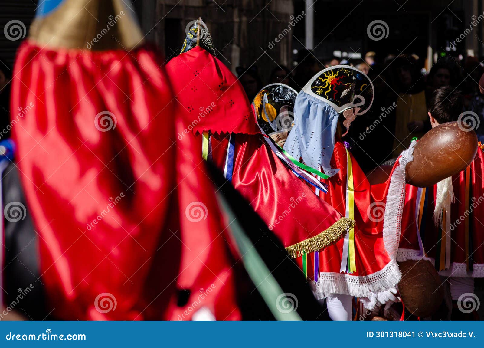 pantalla the traditional carnival mask, one of the most popular carnivals in galicia, entroido de xinzo de limia