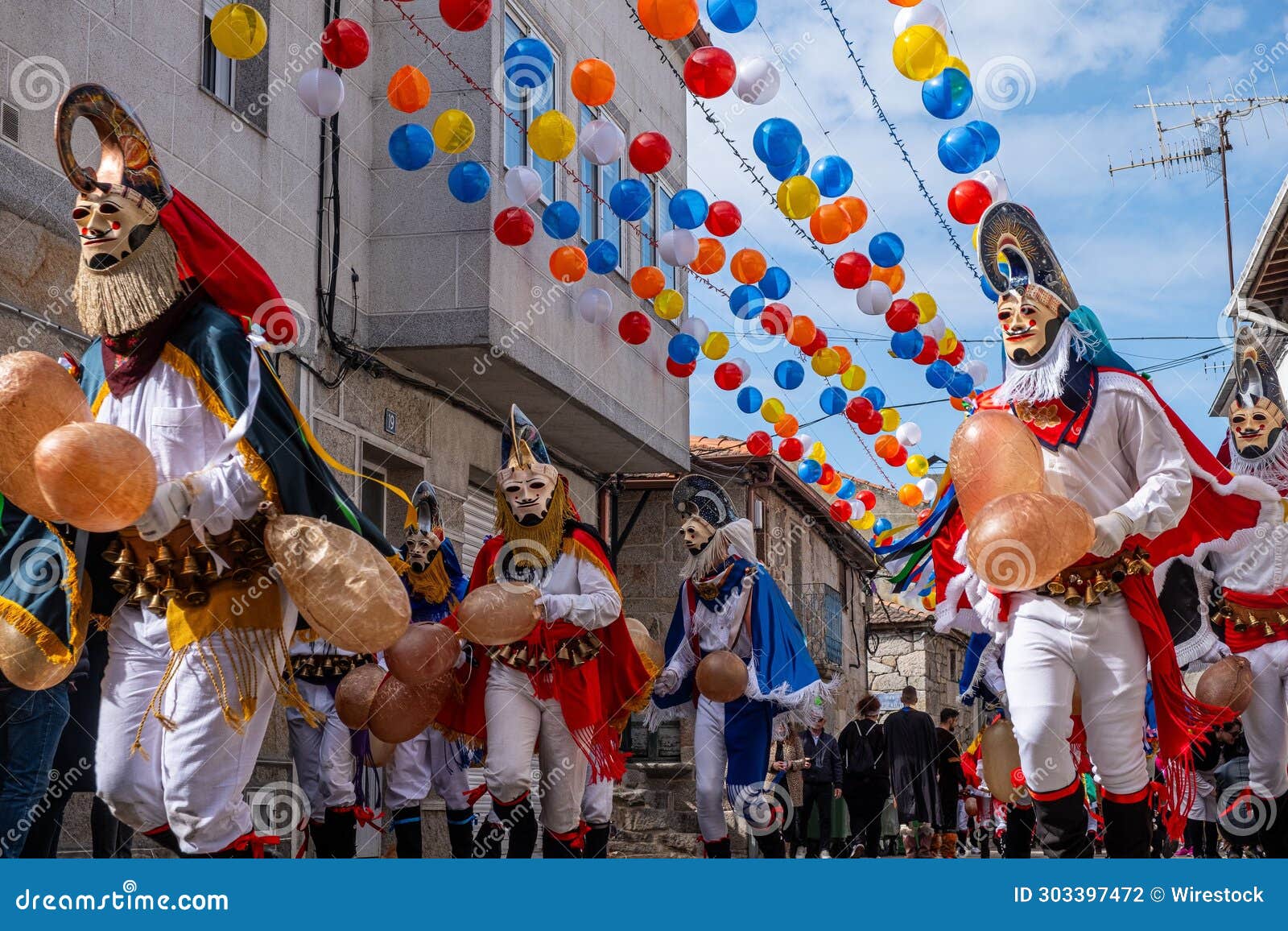 pantalla is the traditional carnival mask from xinzo de limia, ourense. galicia, spain.