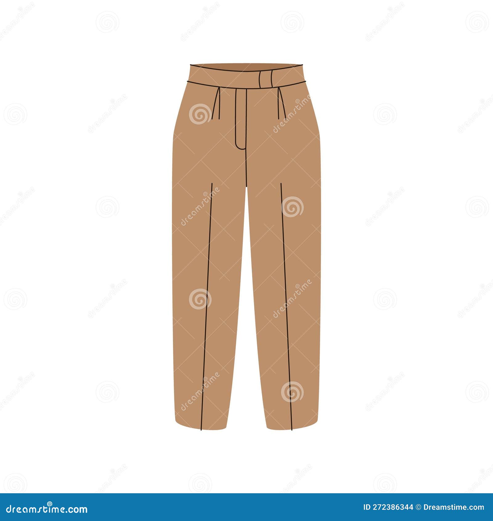 Pantalones Elegantes Para Mujeres. Moda Pantalones Básicos Ropa Ropa  Elegante Ropa De Dibujos Animados Armario. Ilustración Plana Ilustración  del Vector - Ilustración de sobretodo, elemento: 272386344