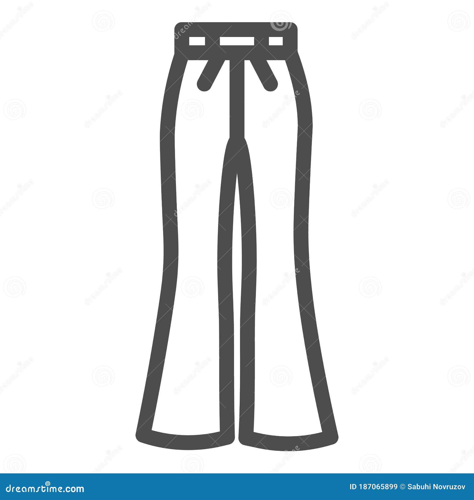 Pantalones Inflados Línea Icono De Ropa Pantalones Retro Signo En Jeans Con Fondo Blanco Inflado Icono En El Estilo De Co Ilustración del Vector - Ilustración de encanto, aislado: 187065899