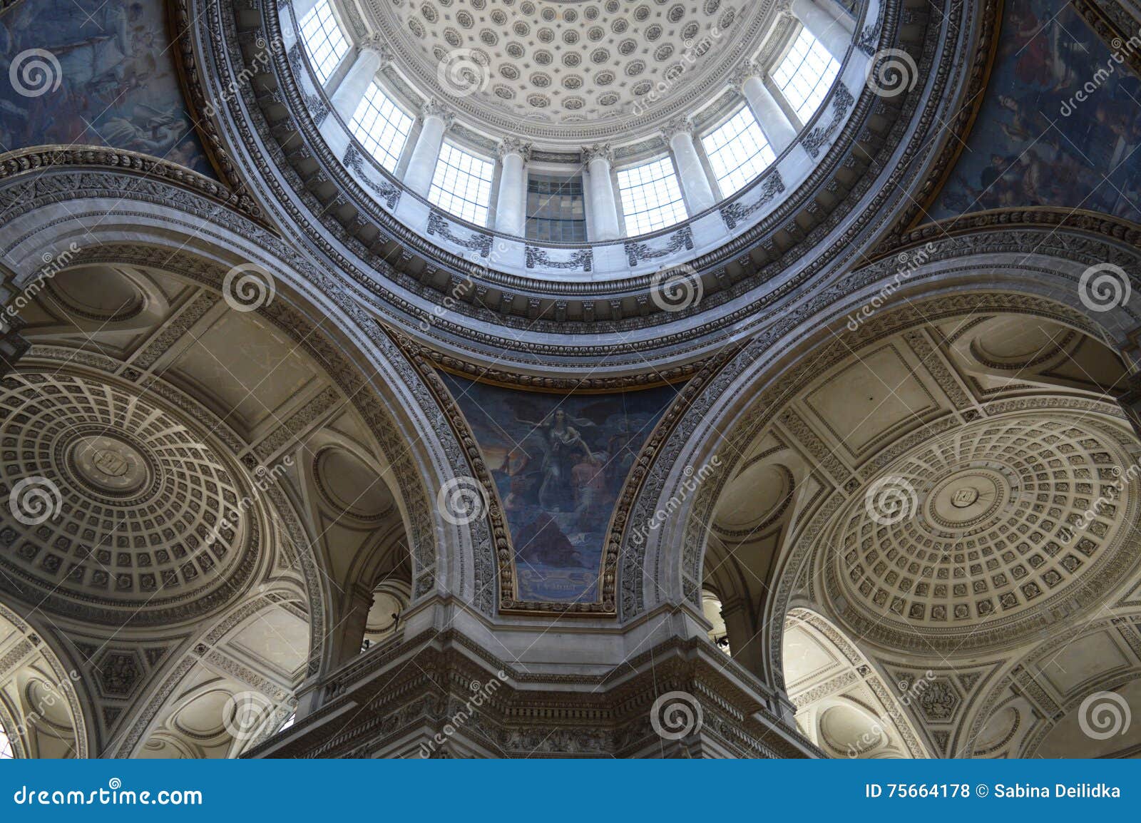 Pantheon Of Paris Interior Stock Photo Image Of Travel