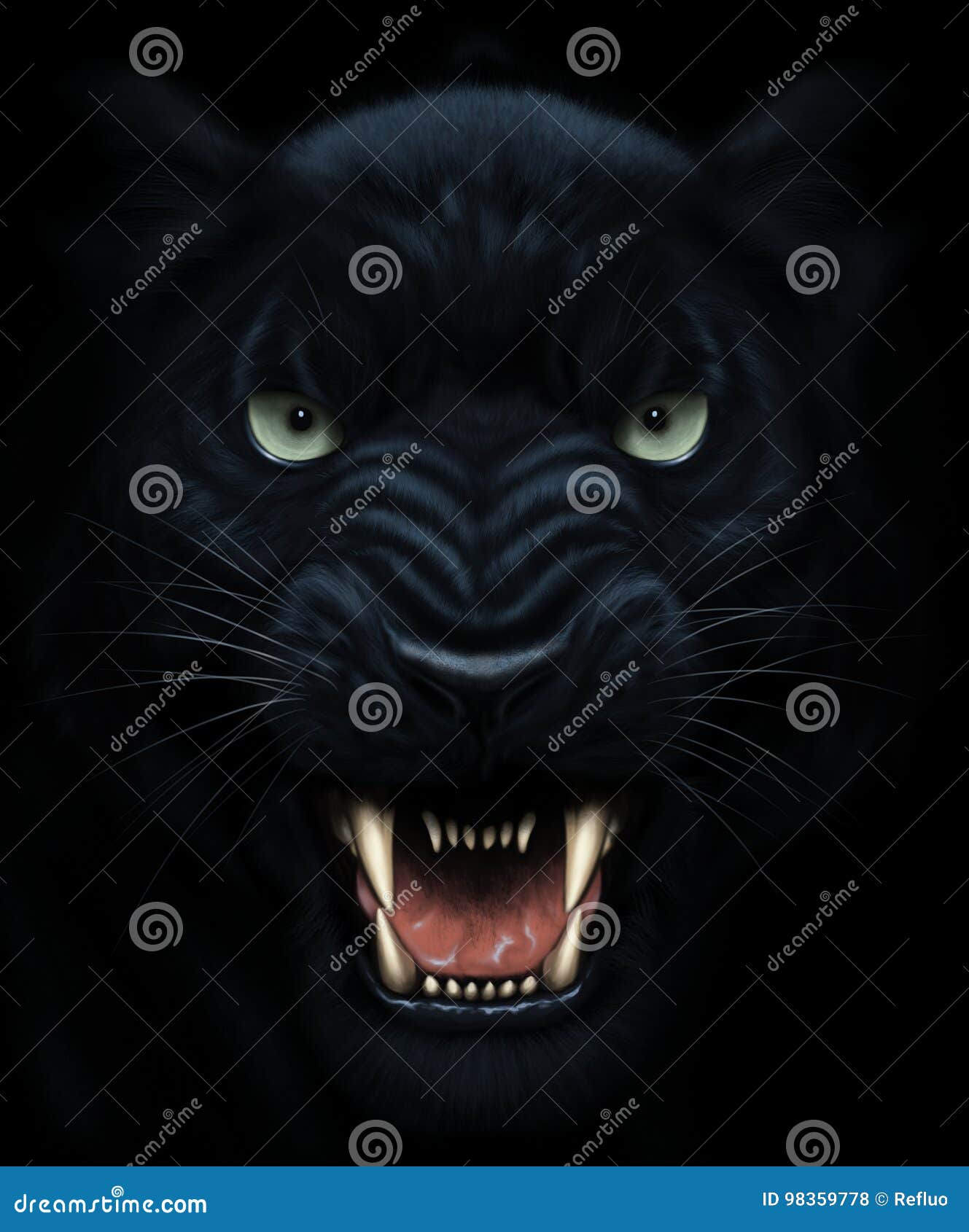 black panther face paint