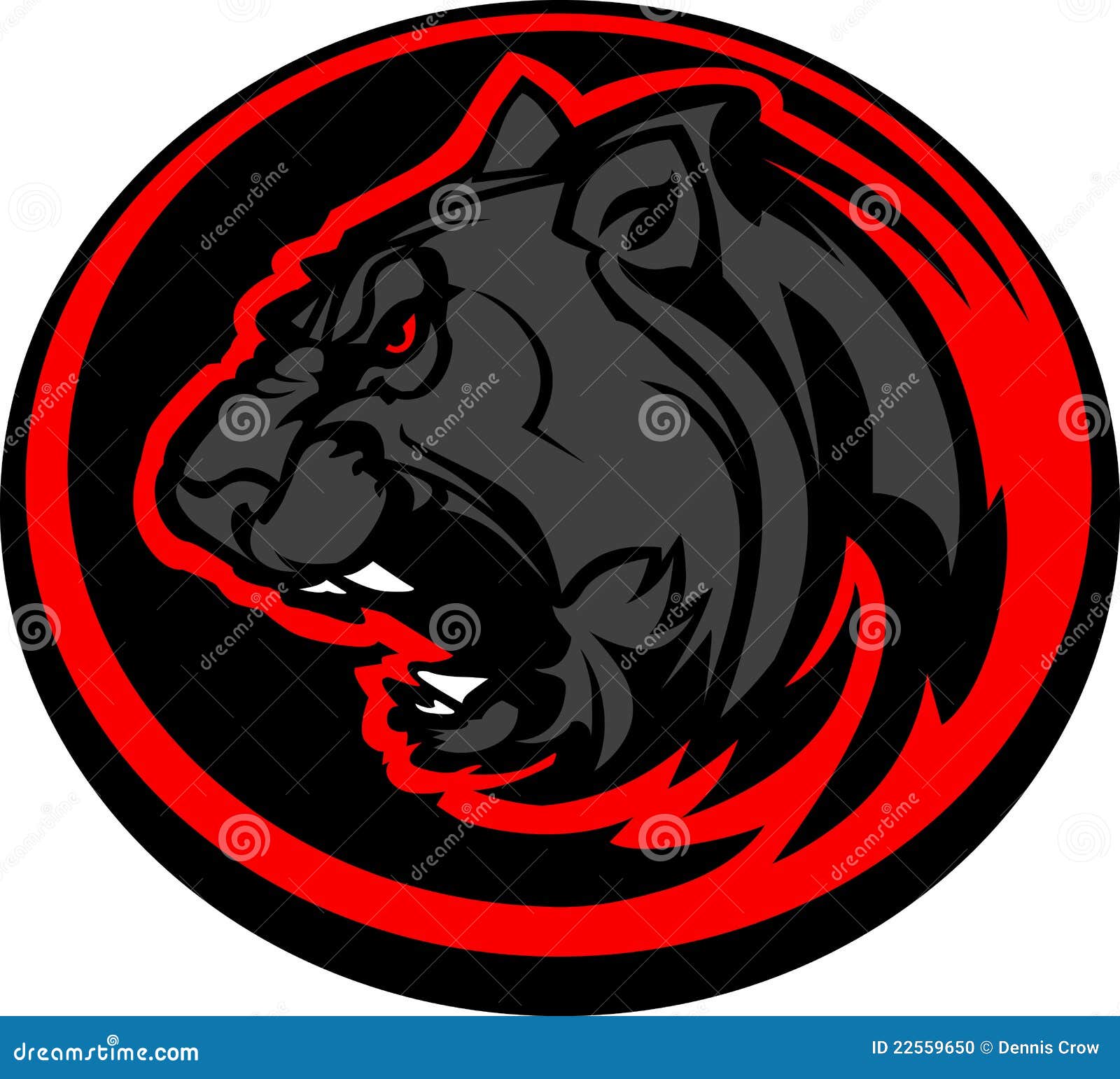 Panther Mascot Head Graphic Stock Photo Image 22559650
