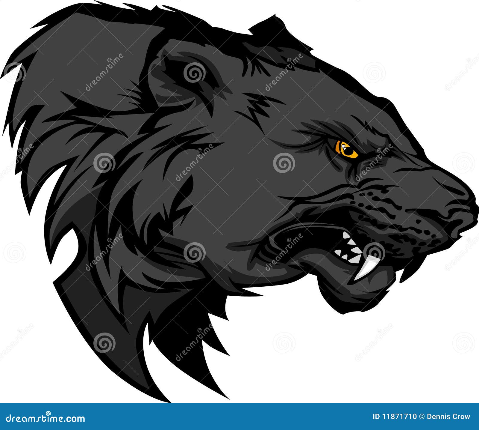 Panther Mascot Logo stock vector. Illustration of illustration - 11871710