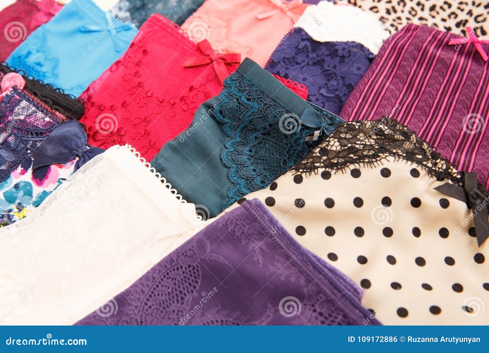 Elegant lace panties stock photo. Image of clothing, purple - 92868742