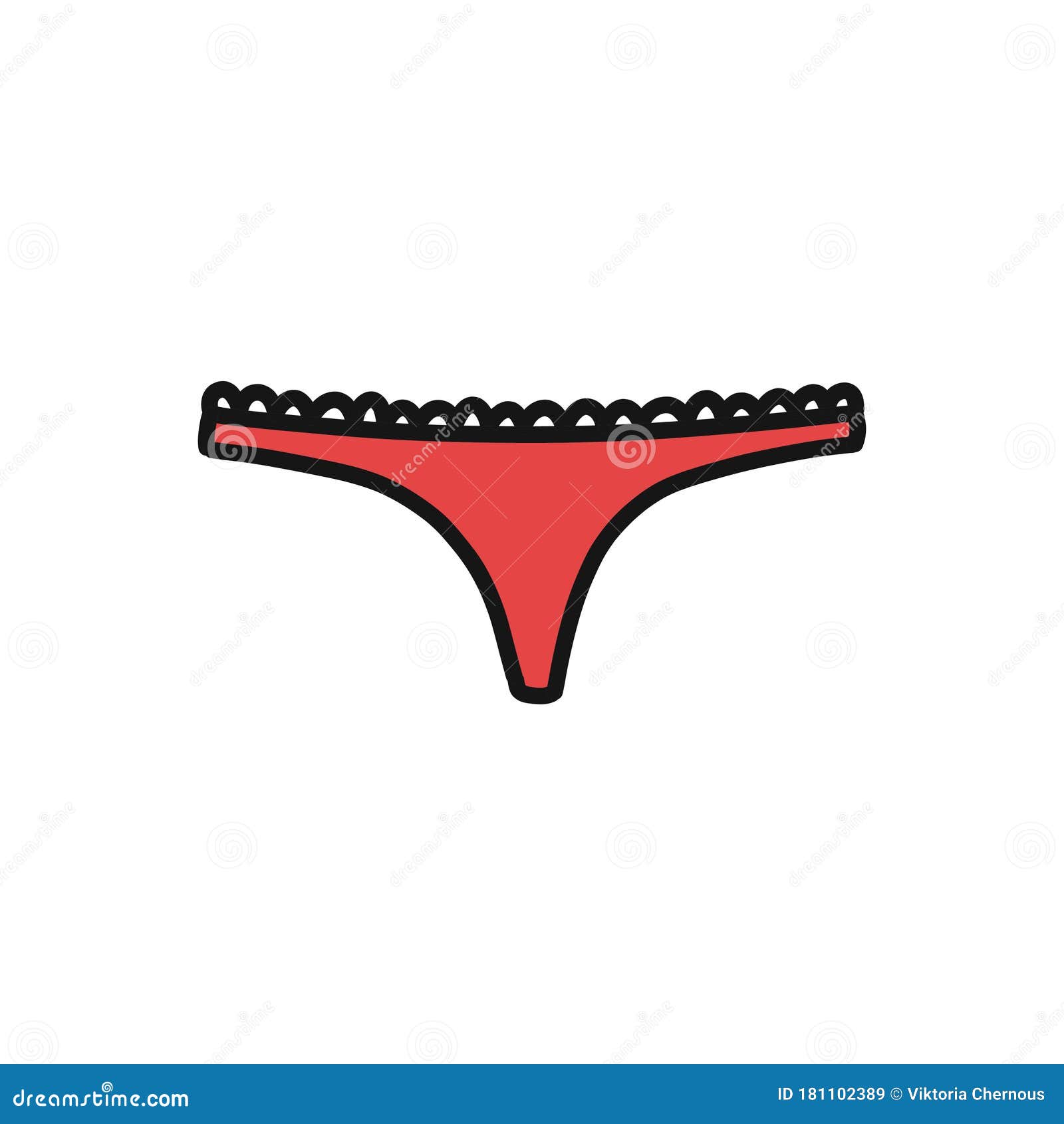 Woman underwear panties types. Vector Stock Vector by ©in8finity