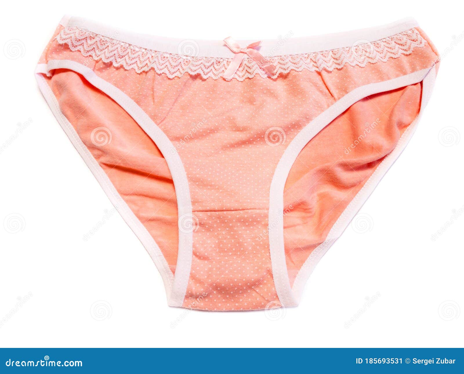 Panties Isolated On A White Background Pink Underpants In Peas Stock Image Image Of Panty 