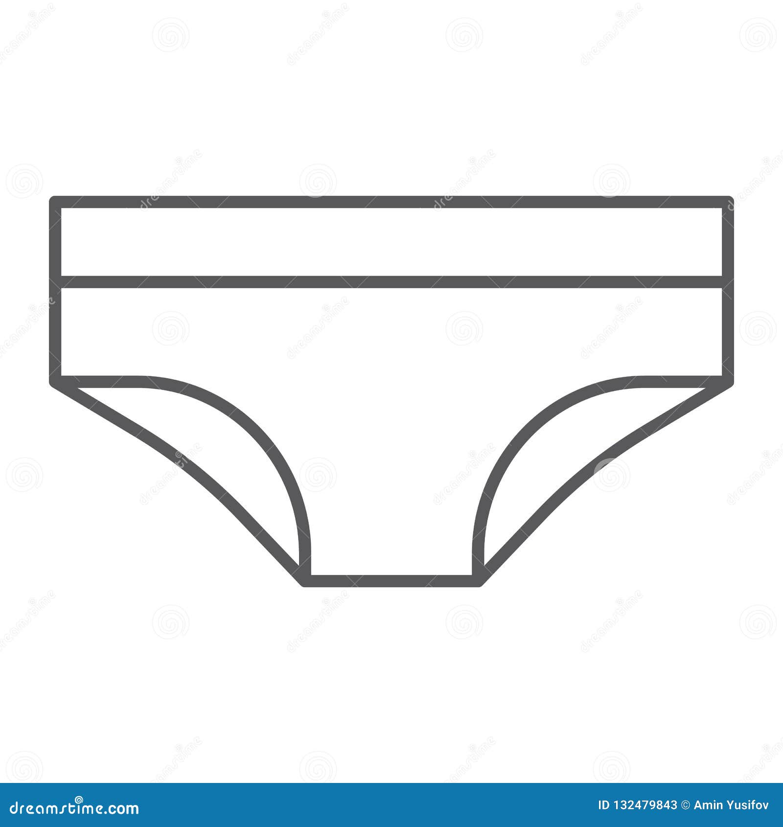 Panties Thin Line Icon, Lingerie and Female, Underwear Sign, Vector  Graphics, a Linear Pattern on a White Background. Stock Vector -  Illustration of laundry, erotic: 132479843