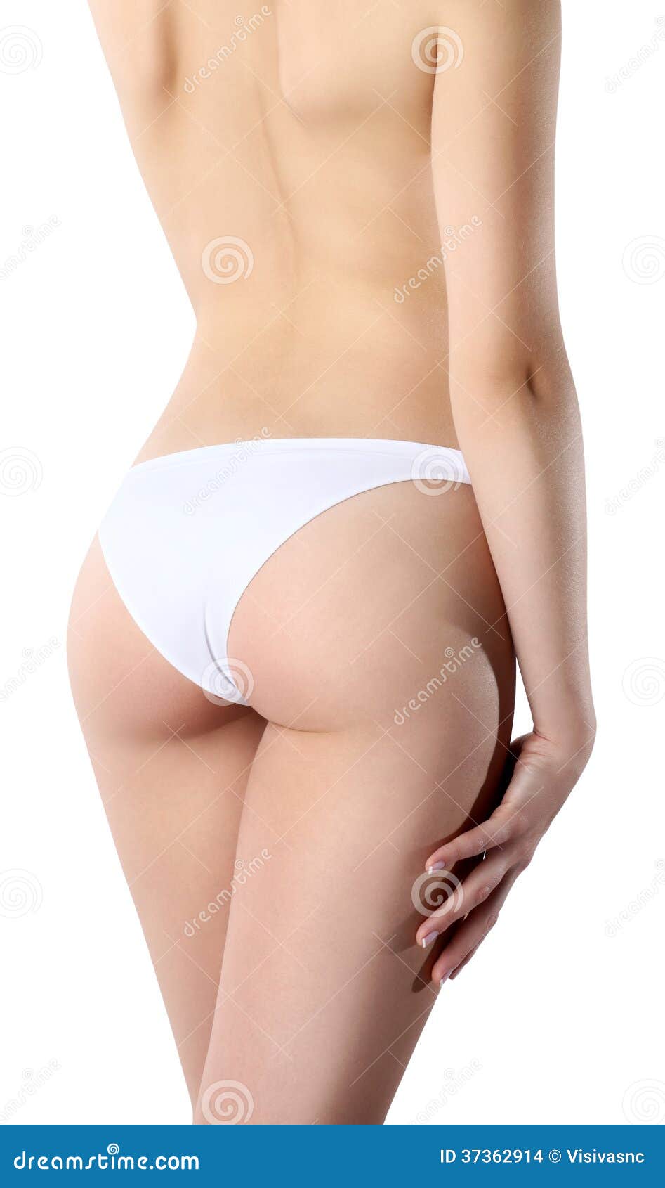 Panties Woman Bottom and Back Side Stock Photo - Image of