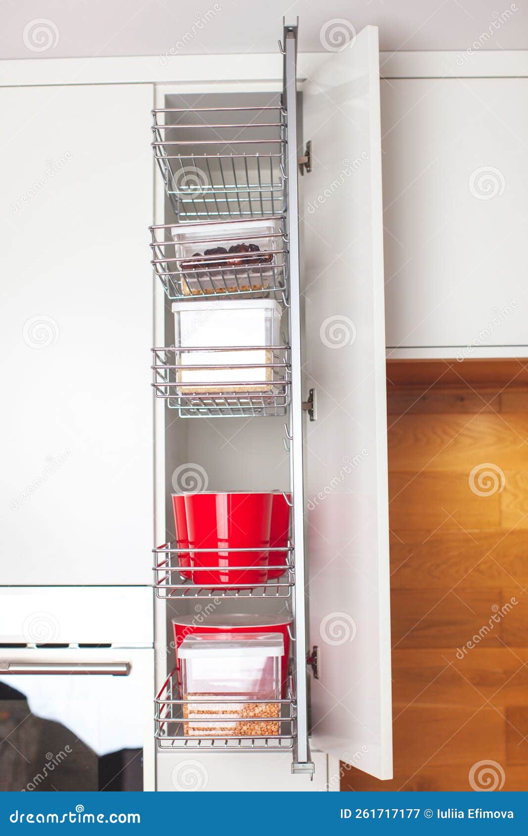 Order in the Kitchen. Storage System. Stock Image Image of ideas