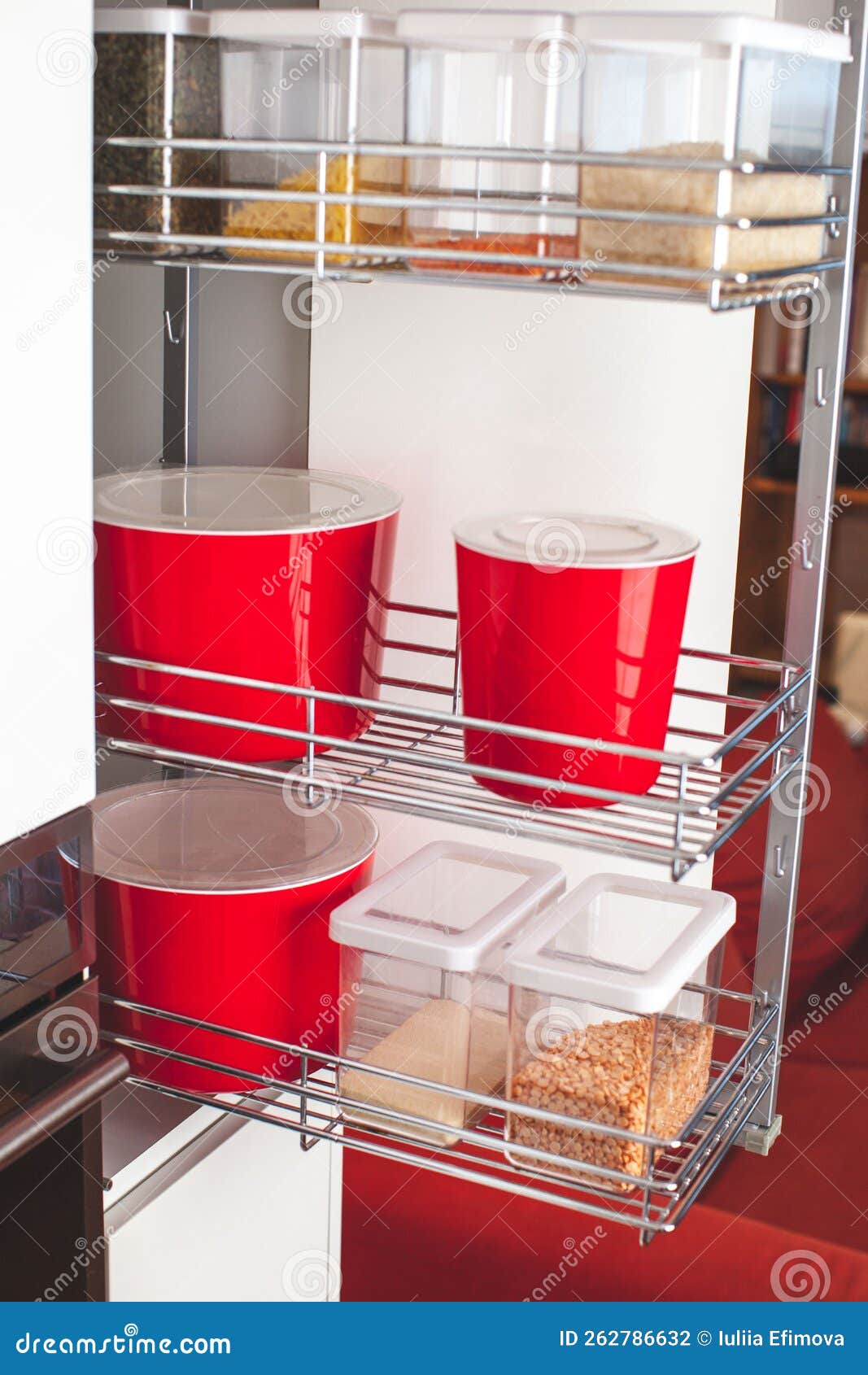 Order in the Kitchen. Storage System. Stock Photo Image of mariekondo