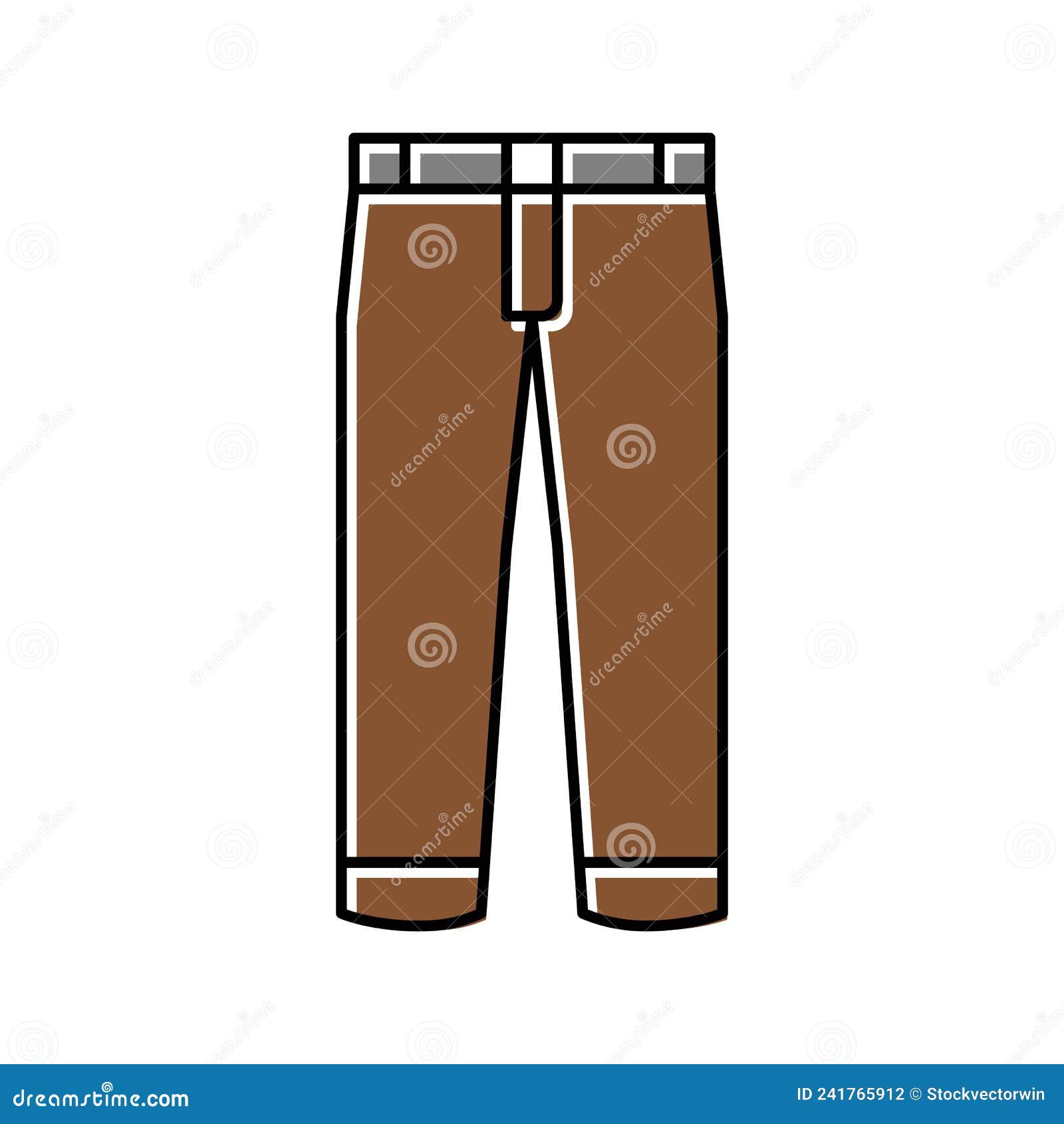 Pants Boy Garment Color Icon Vector Illustration Stock Vector ...