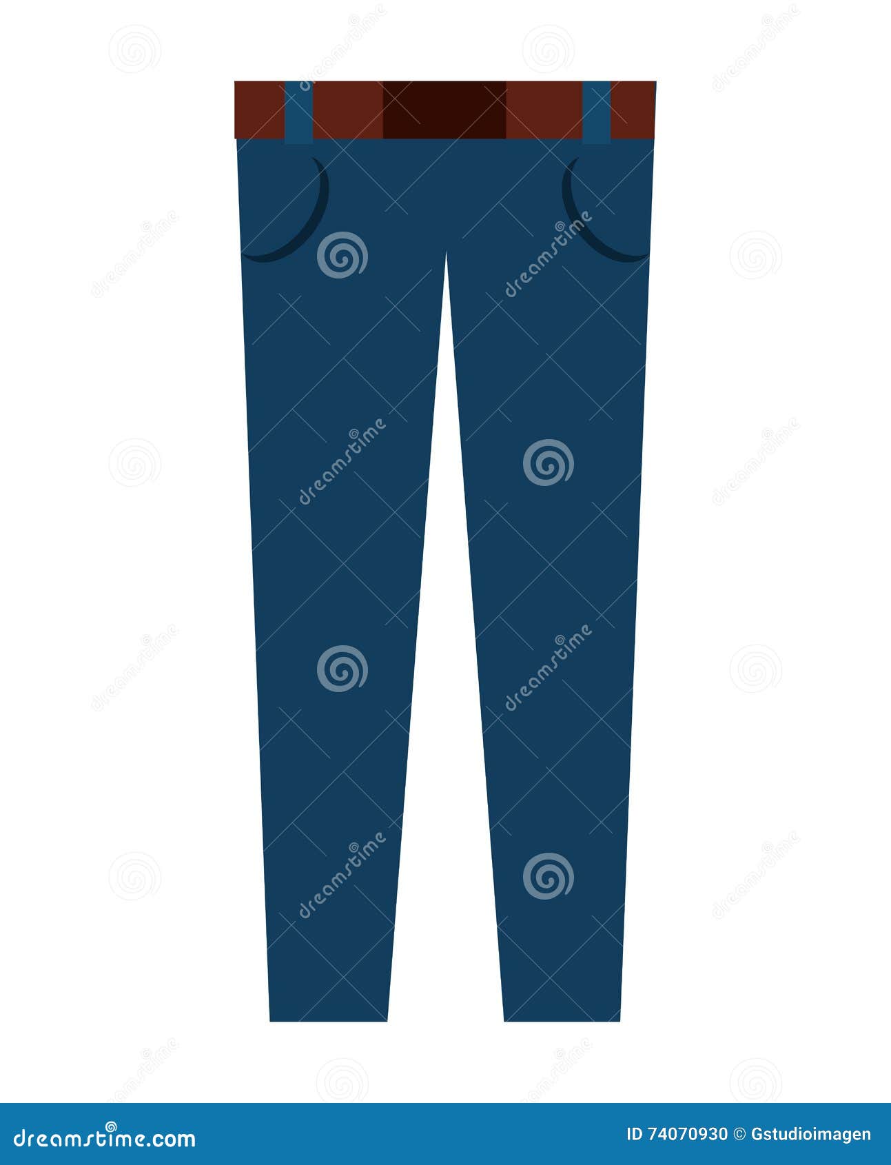 Pants Male Fashion Isolated Icon Design Stock Illustration ...