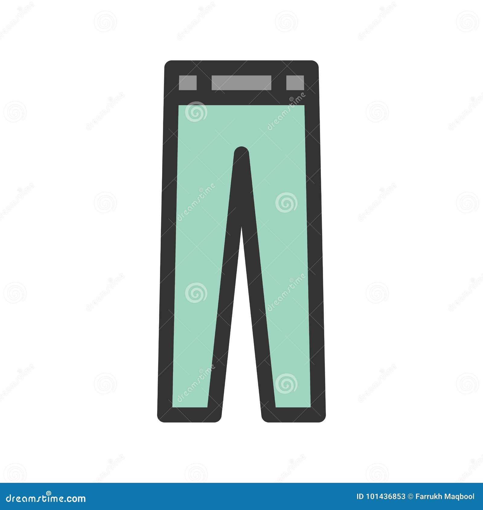 Pants stock vector. Illustration of vector, dress, clothing - 101436853