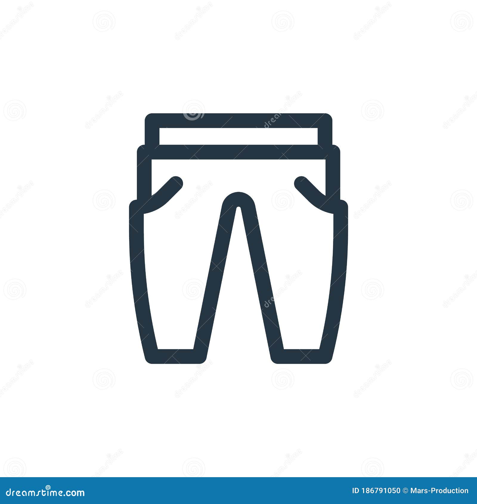 Pants Vector Icon. Pants Editable Stroke. Pants Linear Symbol for Use