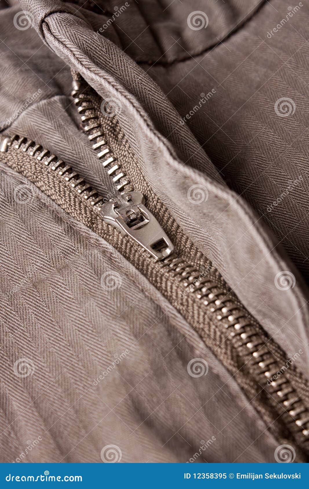 Pants zipper stock image. Image of cotton, color, texture - 12358395