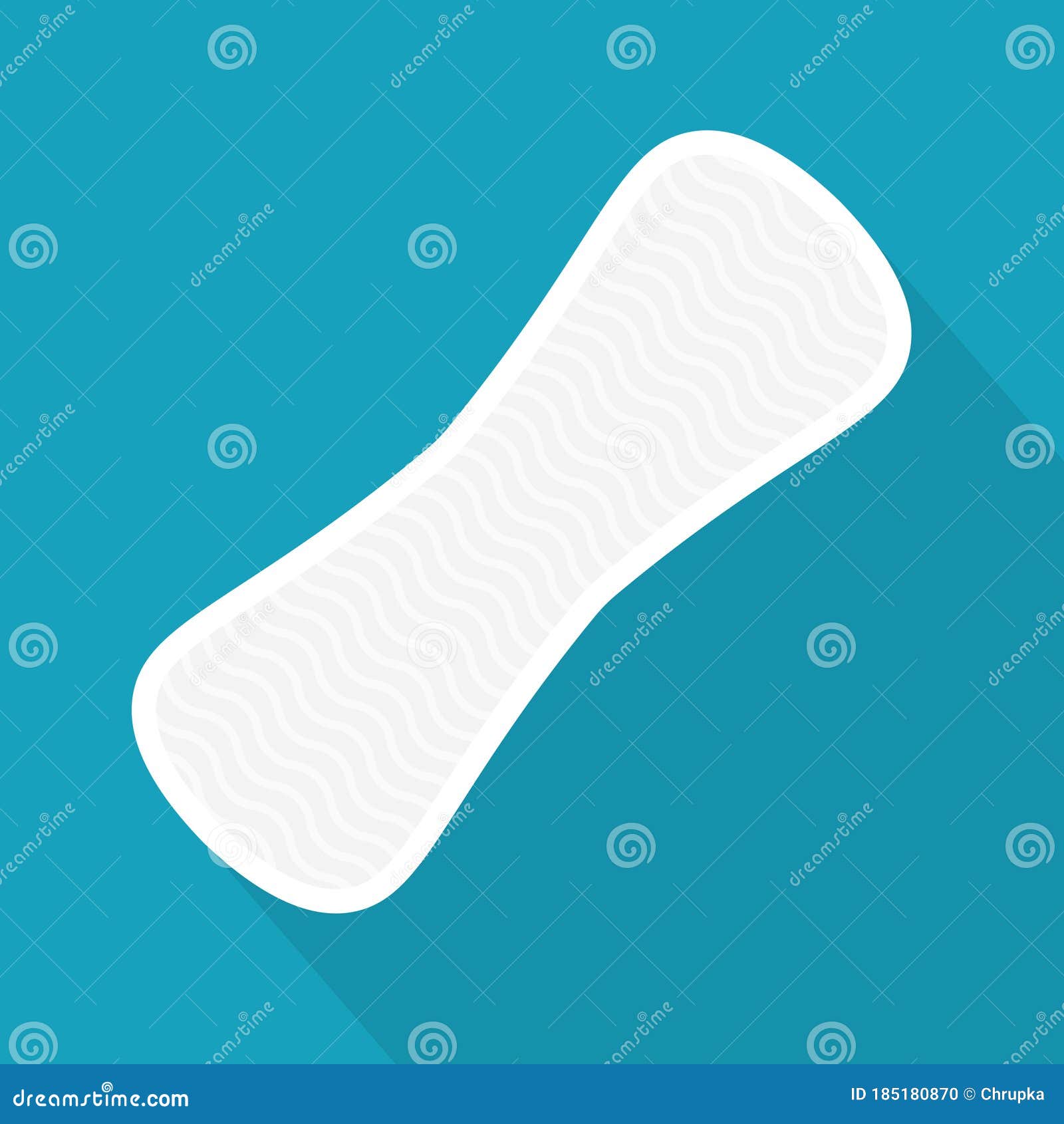 Panty liner icon stock vector. Illustration of menstrual 185180870