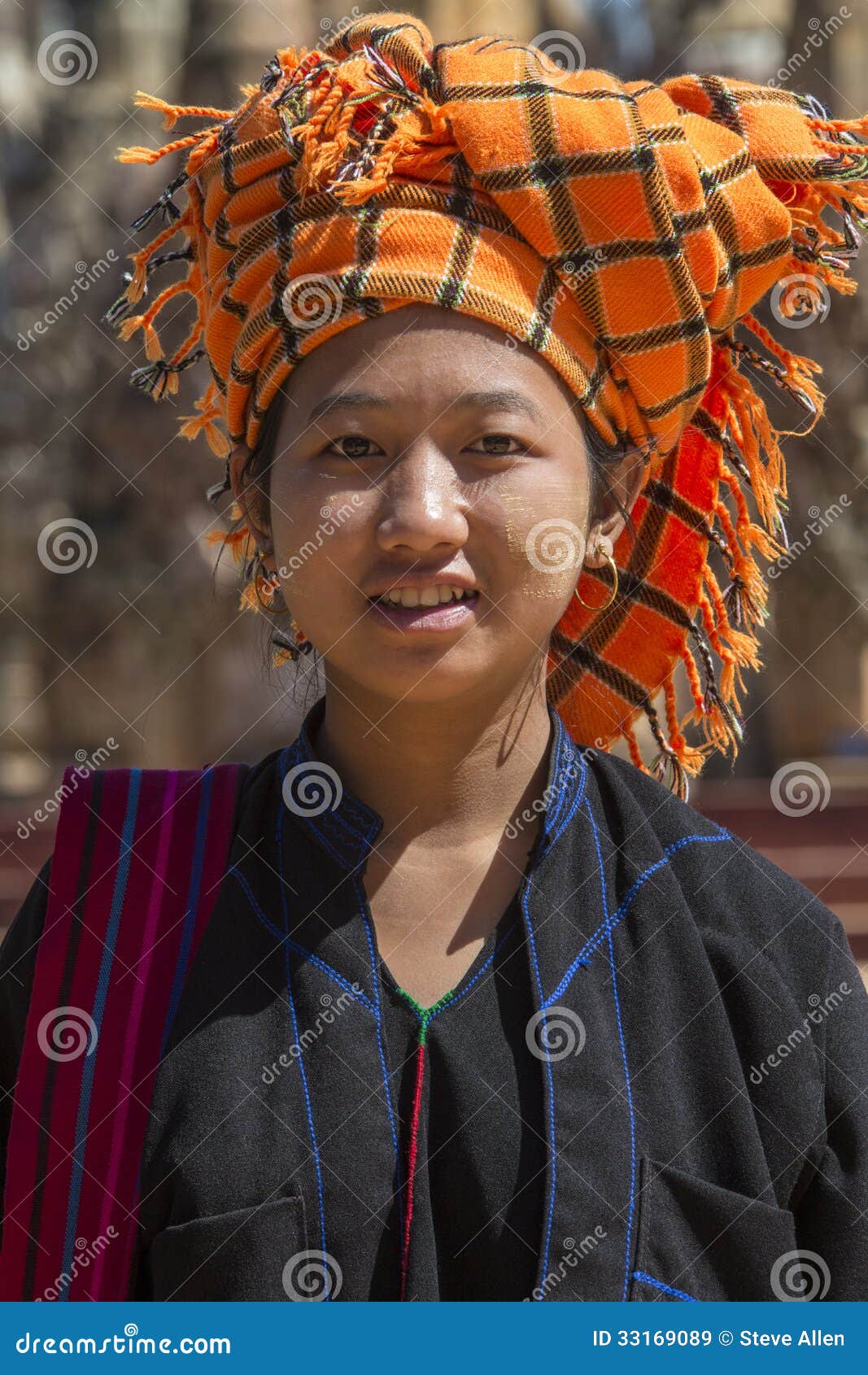 PaO Woman - Shan State - Myanmar (Burma) Editorial Stock 