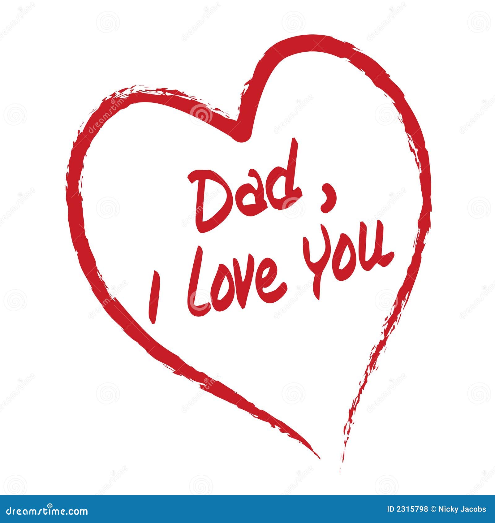 Papa Je T'aime Photos libres de droits Image 2315798