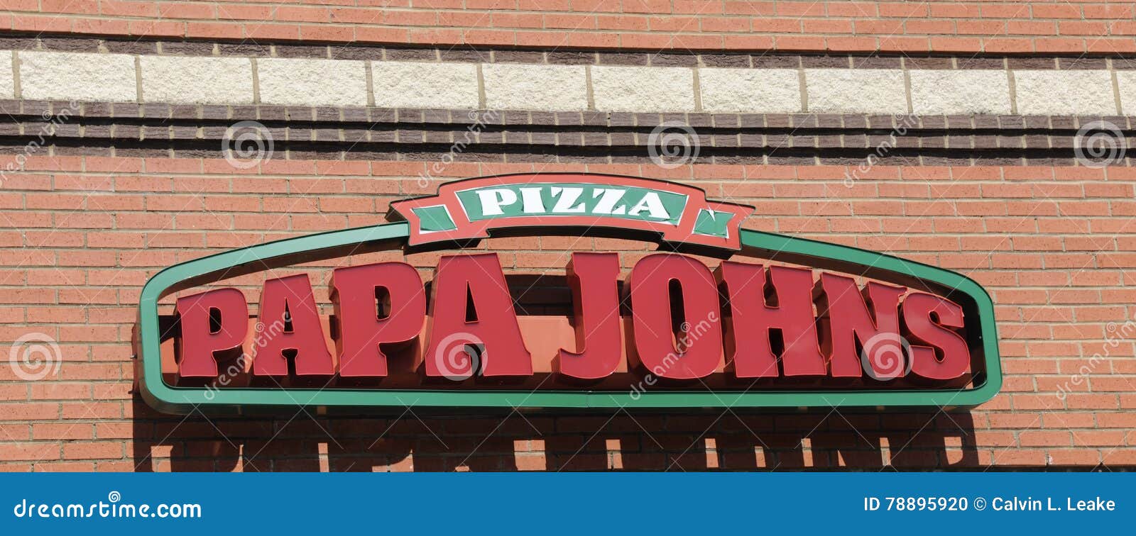 Logotipo Da Pizza De Johns Da Papá Foto Editorial - Imagem de telefone,  branco: 77045806