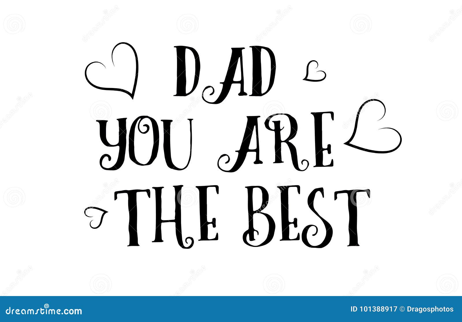 Papa Vous Etes La Meilleure Conception D Affiche De Carte De Voeux De Logo De Citation D Amour Illustration De Vecteur Illustration Du Guillemet Blanc