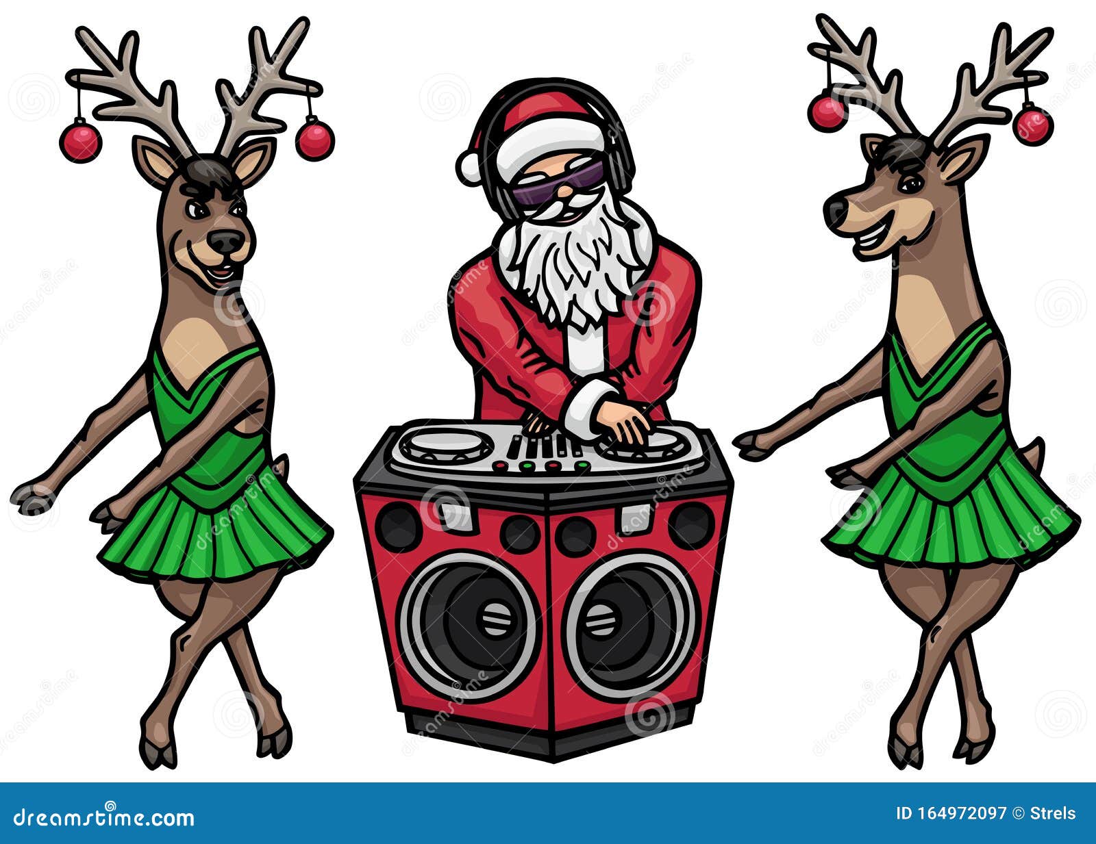 Papai Noel E Renas Organizaram Uma Discoteca De Natal Ilustração do Vetor - Ilustração de alegre, feriado: 164972097 Papai Noel E Renas Organizaram Uma Discoteca De Natal Ilustração do Vetor - Ilustração de alegre, feriado: 164972097