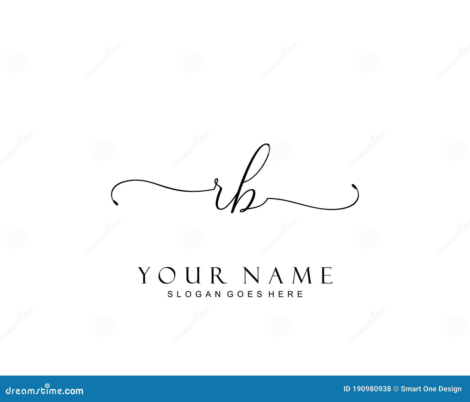 RB Signature Logo Template Vector Stock Vector - Illustration of ...