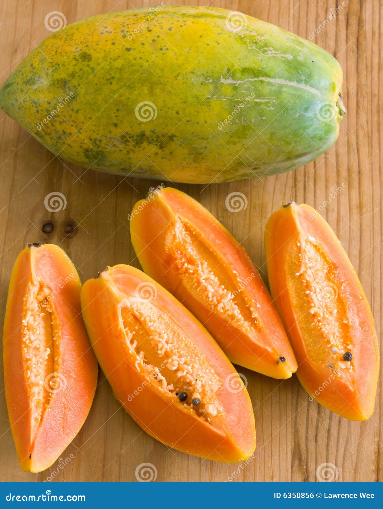 Papaya, Cut and Whole stock photo. Image of dietary, ingredient 6350856