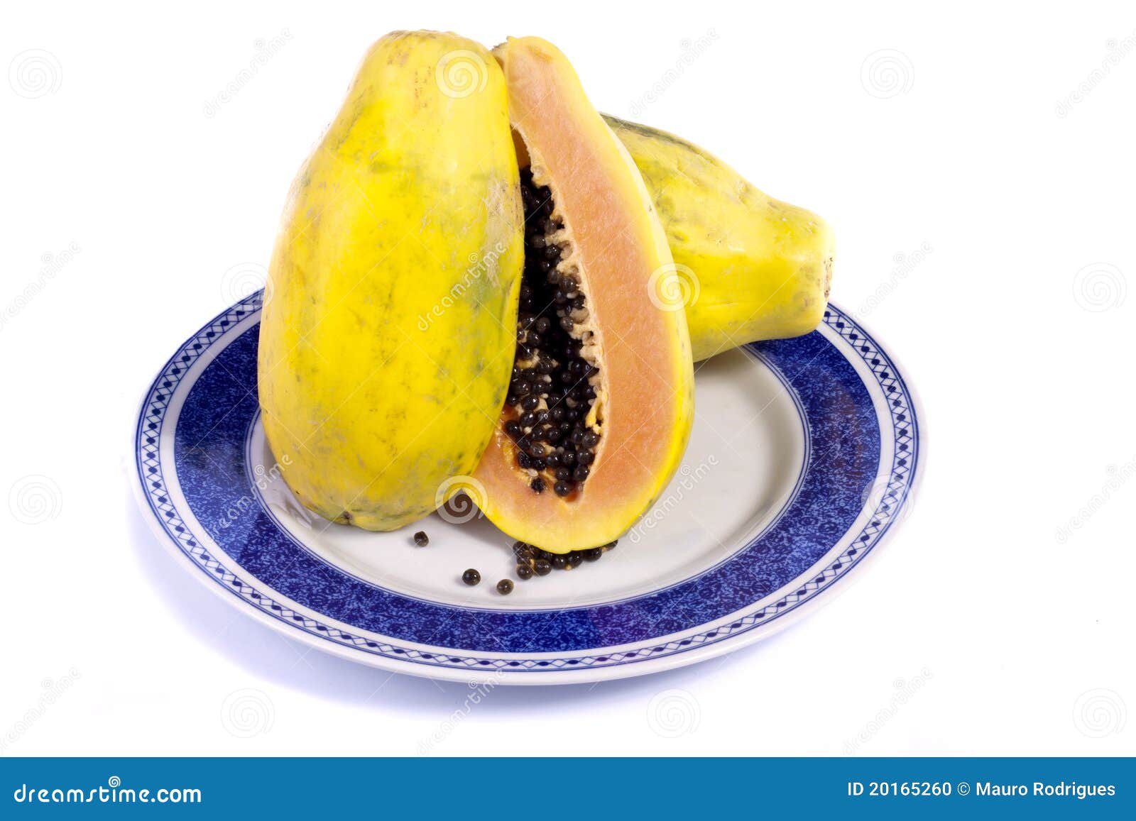 Papaya fruit sliced stock photo. Image of fruit, colorful 20165260