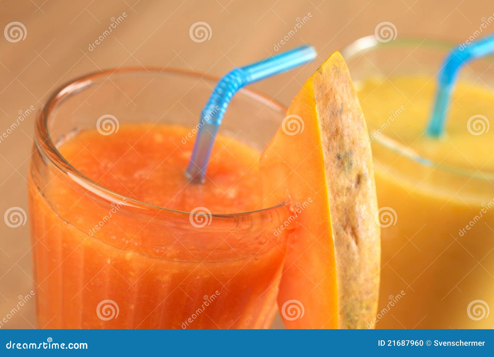 Papaya Juice stock photo. Image of garnish, fruit, beverage 21687960