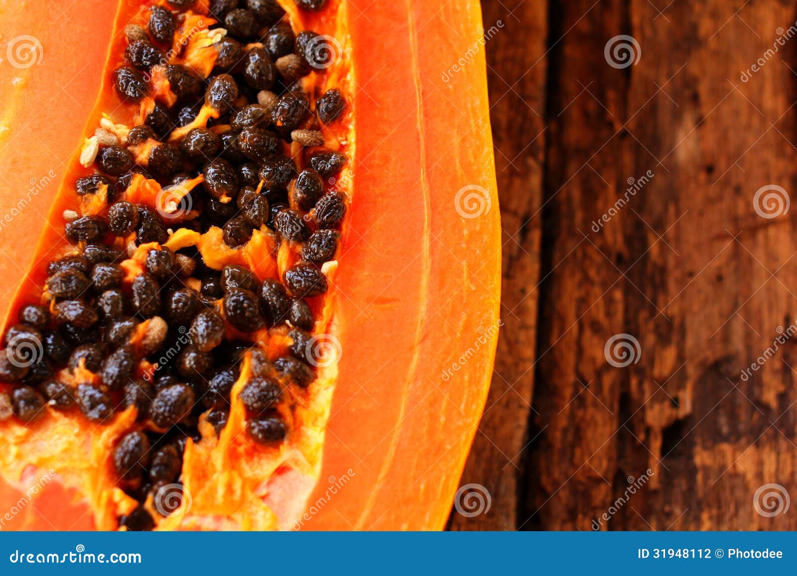 Papaya with seeds ripe stock photo. Image of tropical 31948112