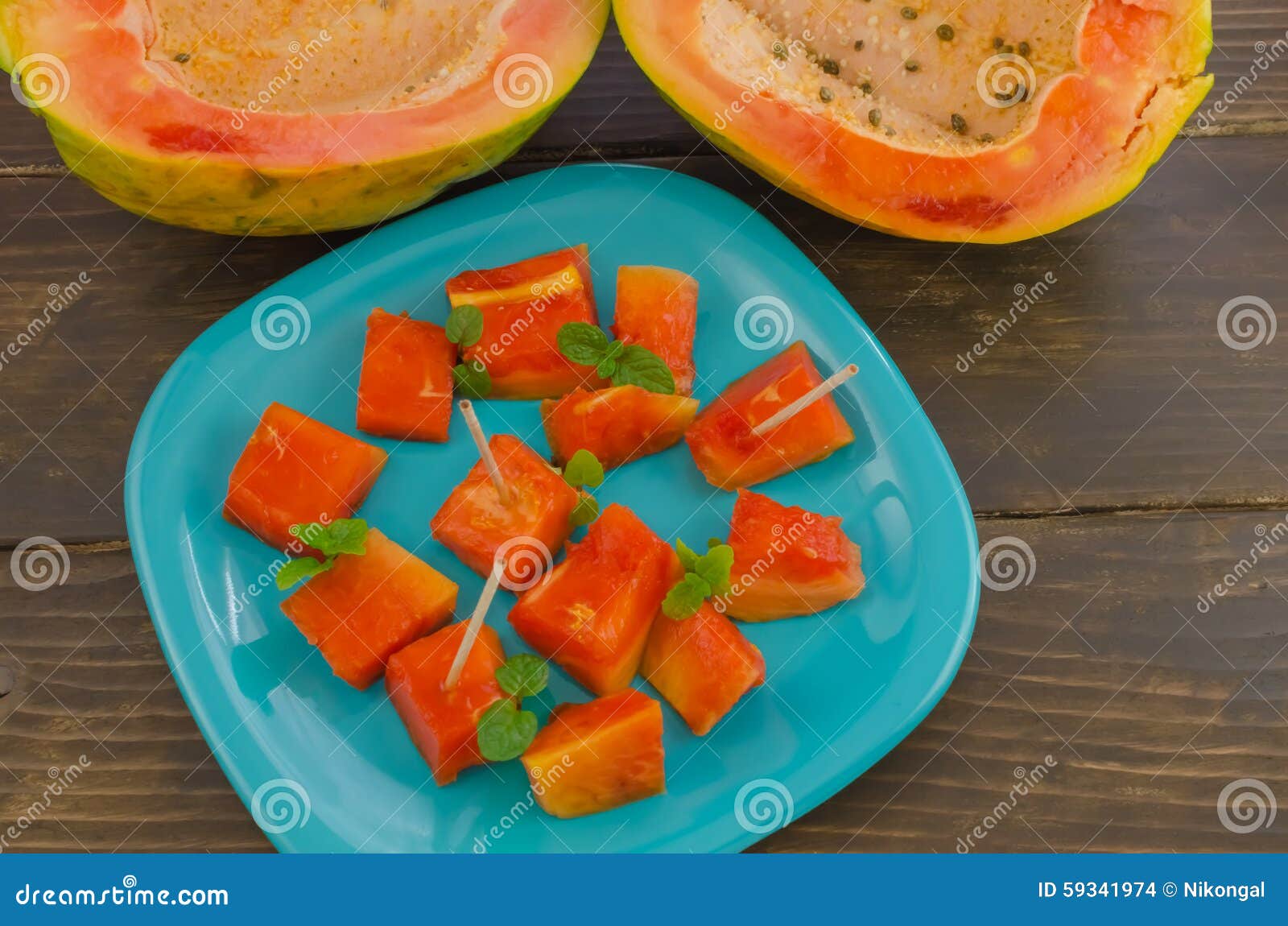 Papaya snack stock photo. Image of carb, papaya, tropical 59341974
