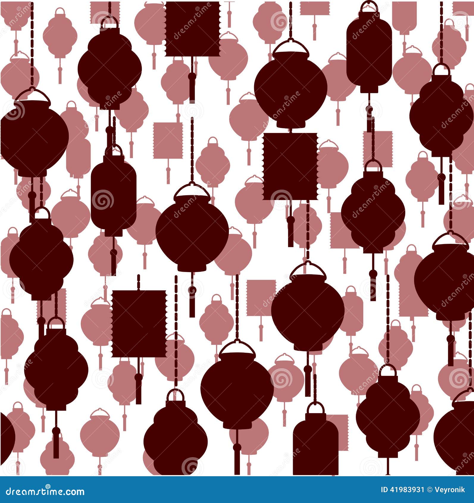 Papel De Parede Chinês Das Lanternas Ilustração do Vetor - Ilustração de  japonês, branco: 41983931, image size:1593x1690