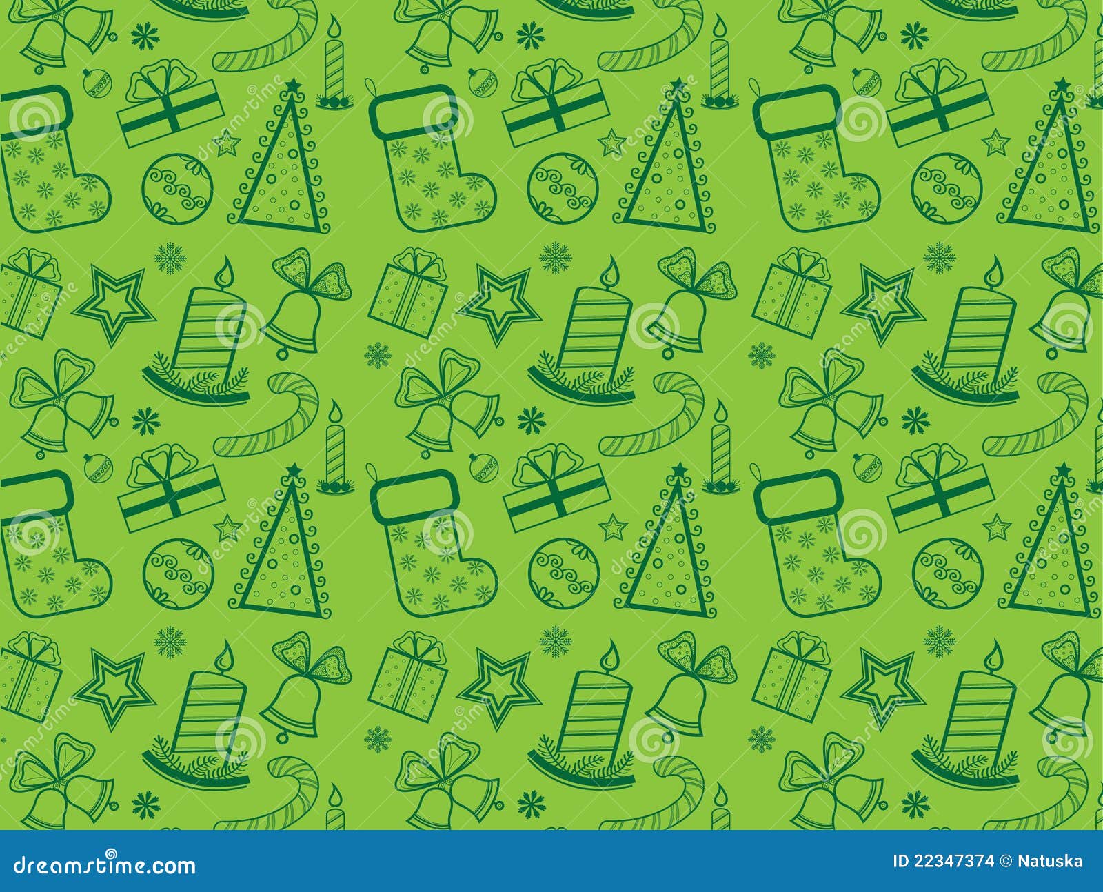 Papel De Parede De Natal Verde Ilustração Stock - Ilustração de festivo,  véspera: 22347374, image size:1600x1294