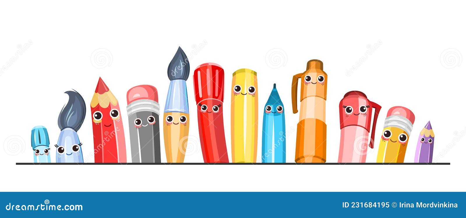 Papelería. Personajes De Dibujos Animados Con Caras. Marcadores Y Lápices. Personajes Agradables Y Alegres Con Sonrisas. Una Empre Ilustración del Vector - Ilustración de extracto, equipo: 231684195 Papelería. Personajes De Dibujos Animados Con Caras. Marcadores Y Lápices. Personajes Agradables Y Alegres Con Sonrisas. Una Empre Ilustración del Vector - Ilustración de extracto, equipo: 231684195